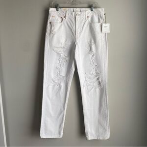 AE77 Premium Slouch Distressed Denim Jeans